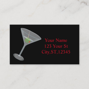 Dirty Olive Martini Thunder_Cove Visitenkarte