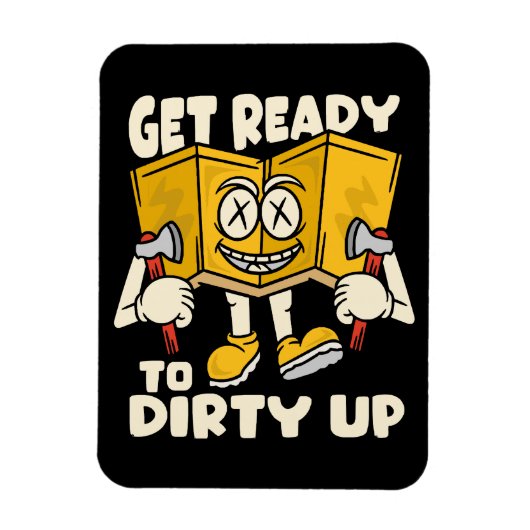Dirty Outdoor - Camping witzig Magnet (Vertikal)