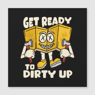 Dirty Outdoor - Camping witzig Magnetkarte