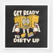 Dirty Outdoor - Camping witzig Serviette (Vorderseite)