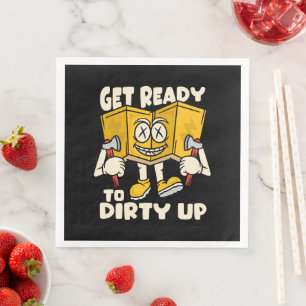 Dirty Outdoor - Camping witzig Serviette