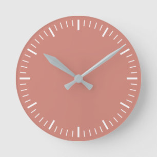 Dirty Pink Wall Clock Runde Wanduhr