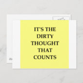 DIRTY.png Postkarte (Vorne/Hinten)