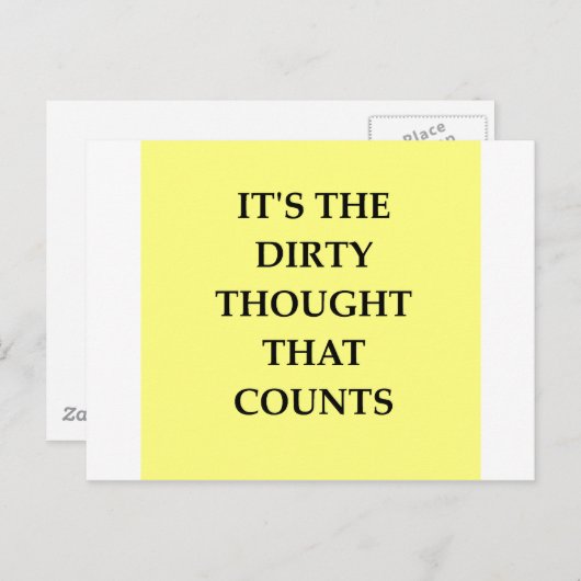 DIRTY.png Postkarte (Vorne/Hinten)