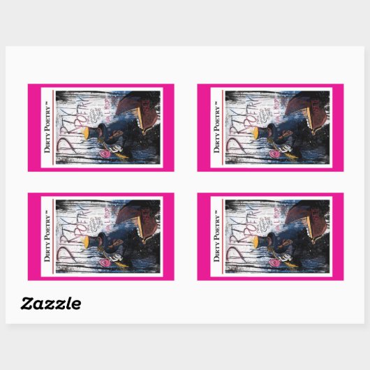 DIRTY POETRY Sticker (Blatt)