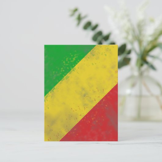 Dirty Rasta Colored Bars Postkarte (Stehend Vorderseite)