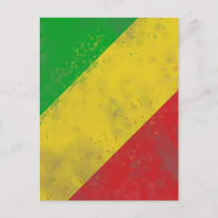 Dirty Rasta Colored Bars Postkarte