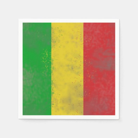 Dirty Rasta Stripes Serviette (Vorderseite)