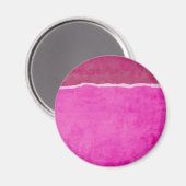 Dirty ripped rosa Papier Magnet (Vorderseite/Rückseite)