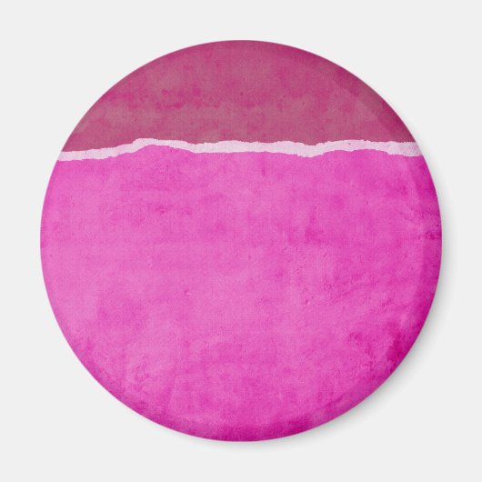 Dirty ripped rosa Papier Magnet (Vorne)