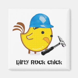 Dirty Rock chick Square Magnet