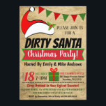 Dirty Santa Exchange Party Einladung<br><div class="desc">Dirty Santa Holiday Geschenkswechsel Party Einladung

Arbeiten Sie gut für Partys aller Art:
Girl's get togetherCompany/Corporate PartiesHoliday Brautparty oder Junggeselinnen-Abschied EinladungenWhite Elephant Partys und mehr!

DETAILS:
* Einladungen werden als 5" x 7"-Datei formatiert</div>