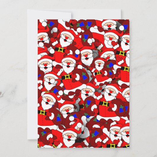 Dirty Santa Party Flying with a Blue Sky Christmas Einladung (Rückseite)