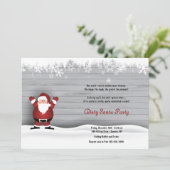 Dirty Santa Secret Santa Party Einladung (Stehend Vorderseite)