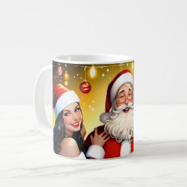 Dirty Santa's festliche Nacht mit Weihnachtsjubeln Kaffeetasse