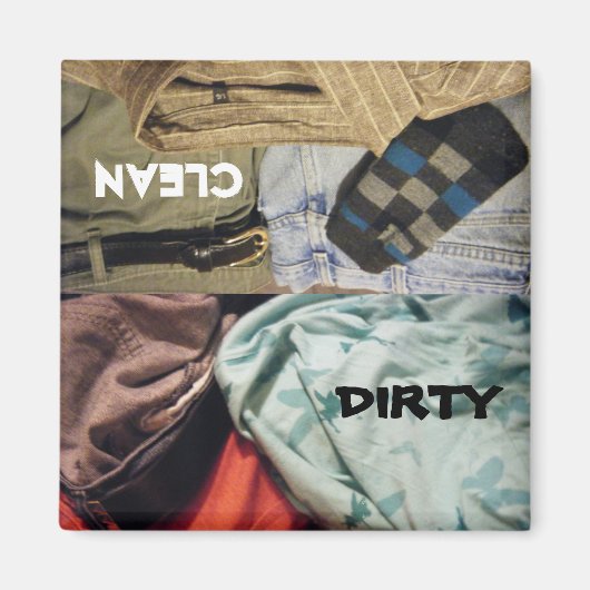 DIRTY- SAUBERE Geschirrspülmaschine Magnet (Vorne)