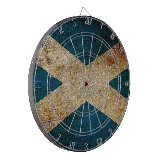 Dirty Scottish Flag Dartscheibe (Vorderseite Links)