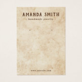 Dirty shabby Vintage Ohrring-Grafikkarte (Vorderseite)