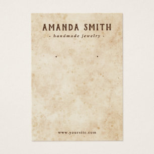 Dirty shabby Vintage Ohrring-Grafikkarte