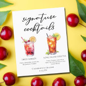 Dirty Shirley Long Island Signature Cocktails Menü