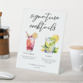 Dirty Shirley Mojito Signature Cocktails Menü Sockelschild (In SItu)