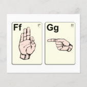 Dirty Sign Language Flash Cards Flyer (Vorne)