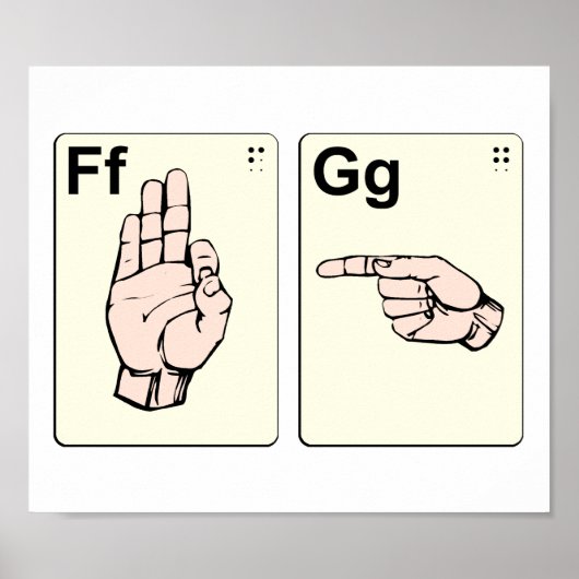 Dirty Sign Language Flash Cards Poster (Vorne)