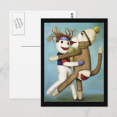 Dirty Socks tanzen Tango Postkarte (Vorne/Hinten)