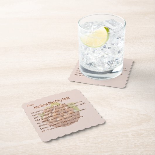 Dirty Soda Hazelnut Bliss Untersetzer (Vor Ort)