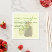 Dirty Soda Limon Napkin Serviette (Beispiel)