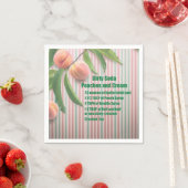 Dirty Soda Peach Napkin Serviette (Beispiel)
