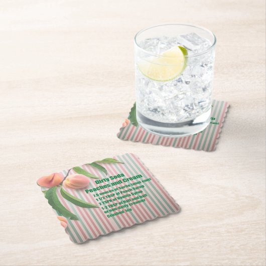 Dirty Soda Peaches Untersetzer (Vor Ort)