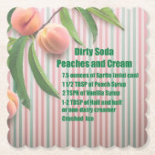 Dirty Soda Peaches Untersetzer (Vorderseite)