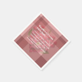 Dirty Soda Raspberry Napkin Serviette (Ecke)