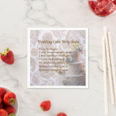 Dirty Soda Wedding Cake Napkin Serviette (Beispiel)
