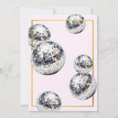 Dirty Thirty 30th Birthday Party Disco Martini  Einladung (Rückseite)