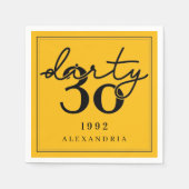 Dirty Thirty - Birthday - Napkins Serviette (Vorderseite)