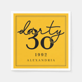 Dirty Thirty - Birthday - Napkins Serviette