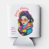 Dirty Thirty Birthday Party Dosenkühler (Rückseite)