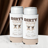 Dirty Thirty Cocktail Espresso Brown 30. Geburtsta Selters Dosenkühler