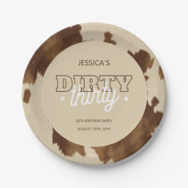 Dirty Thirty Country Western 30th Birthday Party Pappteller