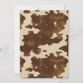 Dirty Thirty Country Western Rustic 30th Birthday Dankeskarte (Rückseite)