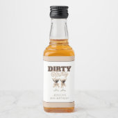 Dirty Thirty Espresso Martini 30. Geburtstag Party Alkoholflaschenetikett (Vorderseite)