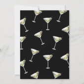 Dirty Thirty Martini 30. Geburtstag Einladung (Rückseite)