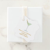 Dirty Thirty Martini Cocktail, 30. Geburtstag Part Geschenkanhänger (Beispiel)