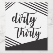 Dirty Thirty Wine Labels Weinetikett (Einzelnes Label)