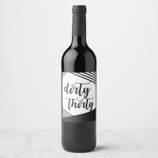 Dirty Thirty Wine Labels Weinetikett (Vorderseite)