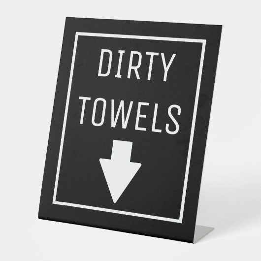 DIRTY TOWELS SOCKELSCHILD (Vorderseite)