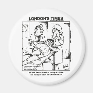 Dirty Underwear & Hospitals Funny Gifts & T-Shirts Magnet