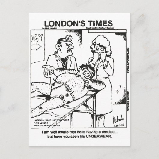 Dirty Underwear & Hospitals Funny Gifts & T-Shirts Postkarte (Vorderseite)